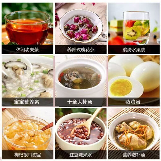 Imported from Germany - multifunctional fully automatic electric stewing and tea making pot for home use 1.8L large capacity thermal insulation glass 3.0 upgrade - ordinary grade glass 1.8L