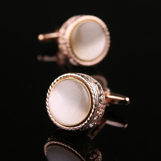 Lieshang cufflinks, cuffpins, men's cuff French shirt cufflinks, cufflinks, cufflinks, black gemstones