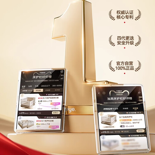 Maruya K3 bed fence baby anti-fall baby mosquito net baffle free of punching and anti-collision soft bag single side two sides three sides K3-Platinum single side 1.5m