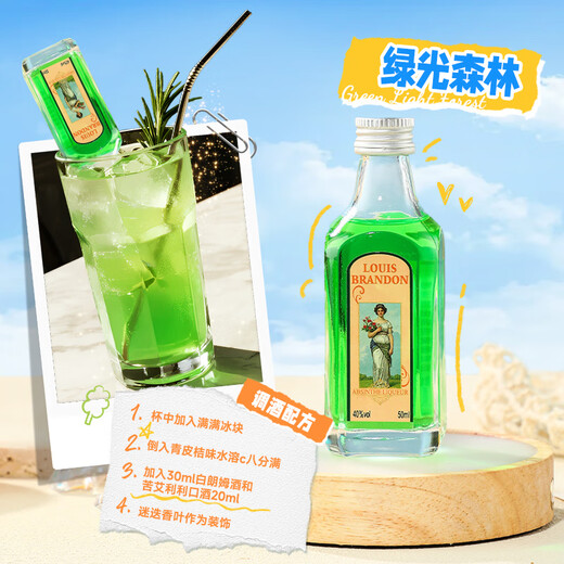 路易布兰登洋酒威士忌金酒伏特加朗姆酒50ml*12瓶调酒便利店小酒版组合套装