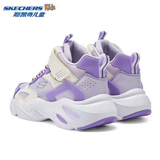 Skechers children's autumn and winter velvet warm cotton shoes for boys and girls sports non-slip middle and large children's boots 319250L WLPR/WLPR 30