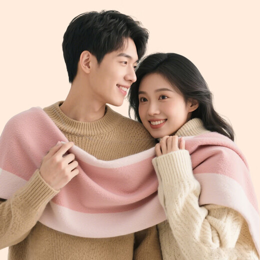 Septwolves couple scarf gift box autumn and winter warm 100% wool scarf shawl birthday gift for girlfriend and boyfriend