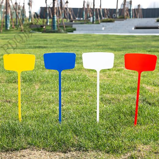 Пишущий знак сельскохозяйственной земли, большой пластиковый знак, знак садового растения, знак саженцев, знак цветка, водонепроницаемый знак 20 см, красный (20 шт.)