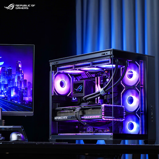 ASUS Ryzen 9950X3D/9800X3D host RTX5070Ti/5080/5090 host Thousand-frame e-sports rog family bucket host game desktop assembly computer complete machine Ryzen 7 9700X+RTX5070丨Game version