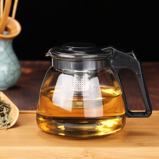 Tea bar machine, water dispenser, glass electric kettle, teapot, tea table, electric tea stove, thermal kettle, single pot with filter, high temperature resistant tea set, large capacity kettle, teapot, tea water separation, black full style