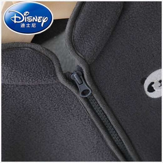 Disney children's velvet vest autumn and winter new style medium and large children's polar fleece vest jacket boys and girls warm green 110 recommended height 100-110cm