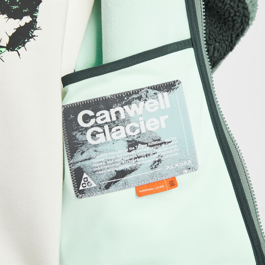 Nike women's outdoor warm jacket winter new jacket NIKE ACG THERMA-FIT ADV HV4706 364 earth green/seaweed green/foam mint green XS