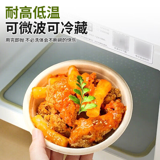 Jieribang disposable sugarcane pulp dinner plates 9 inches 20 pieces food grade thickened waterproof and oil-proof biodegradable paper plates