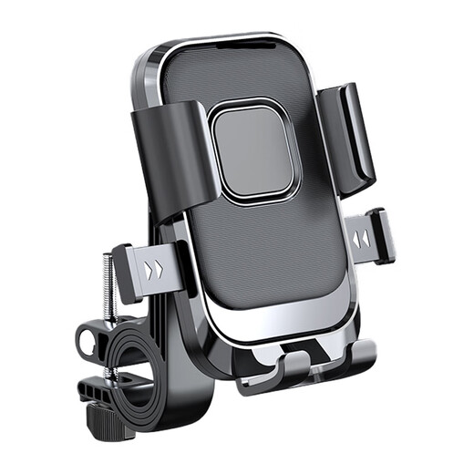 Zailu Electric Vehicle Mobile Phone Holder Navigation Bracket Car Battery Motorcycle Holder Shockproof Takeaway Rider Bicycle Mobile Phone Black Handlebar Type Mobile Phone Holder