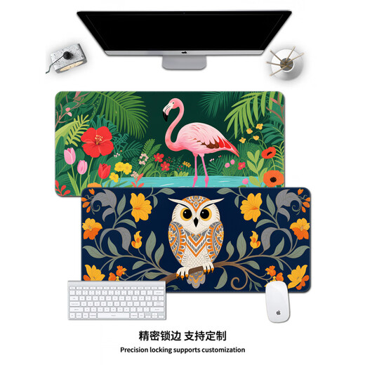 
Original suitable animal forest series mouse pads for super large male and female wrist guards computer office desk pads customized learning desk pads 16794 Secret Forest-Flamingo 600x300mm x 2mm