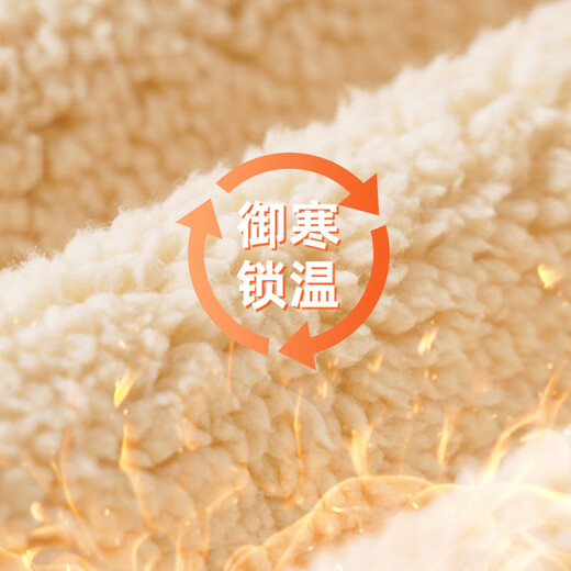 Baleno Korean style hooded lambswool jacket for women winter 2025 high-end plus velvet thickened warm women's tops and cotton clothes