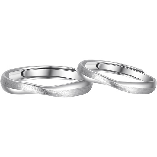 Laomiao sterling silver Möbius ring for couples, men's and women's plain ring ring, Valentine's Day birthday gift for girlfriend 925 Möbius ring for women, about 1.6g