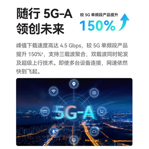 Huawei Smart Selection Brovi 5G CPE enrutador móvil móvil portátil wifi6 tarjeta enchufable de red completa de nivel empresarial Gigabit tráfico universal nacional inalámbrico 2025 modelo MT33 Tarjeta enchufable Huawei Smart Selection 5G E6888 carga inversa velocidad completa 5G ilimitada - tráfico de experiencia 1500G gratuito