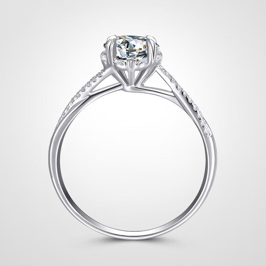 AVHE spot IGI certificate gold inlaid artificial diamond women's ring Frozen arm twisting wedding ring for girlfriend platinum ring + 30 points diamond (D/VVS/3EX/N) available in sizes 9-20