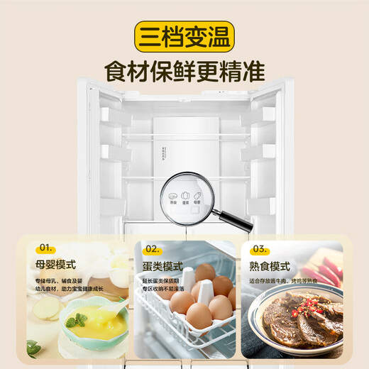 Leader Haier Refrigerator produces Lazy 510 series 502L cross-door refrigerator dual system large capacity first-class energy efficiency air-cooling LTD-510WDW9U1 15% replacement subsidy LTD-510WDW9U1 20% national subsidy