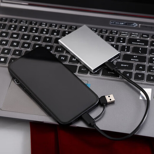 HUWEI适用手机电脑移动固态硬盘高速便携带硬盘外置 4000GB黑色+四重礼21代