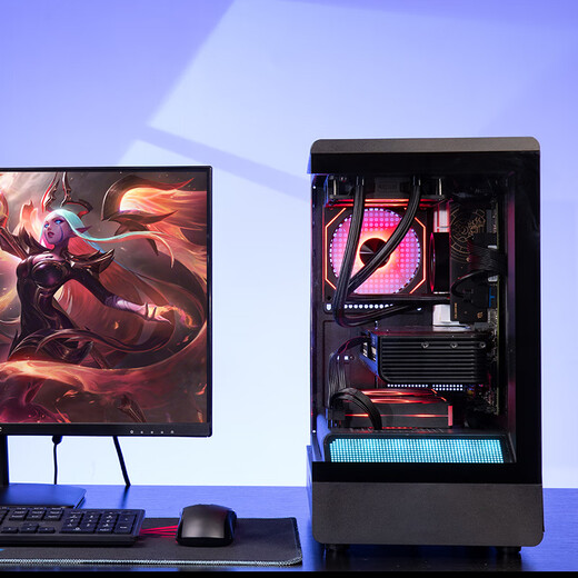 E-sports rebel RTX5060 host Core i5 12400F/12600KF/14600KF/5060Ti/5070 DIY complete desktop computer game assembly host with three 12600KF丨5060丨16G D4