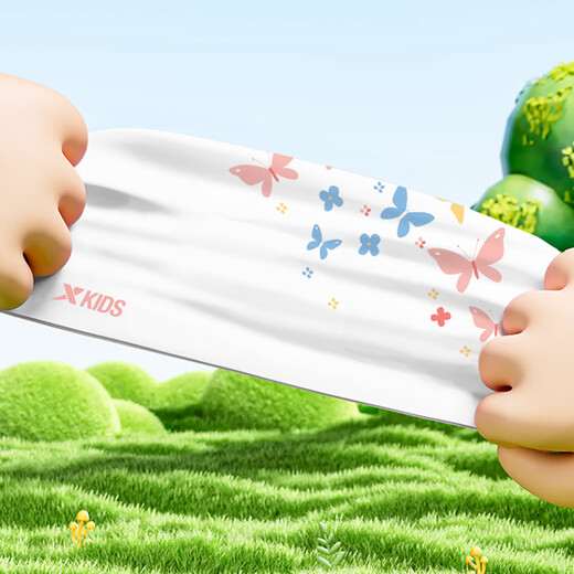 Xtep swimming goggles for boys and girls, high-definition, soft, comfortable, anti-fog, professional swimming training cap set, white swimming cap + blue small frame swimming goggles, one size fits all