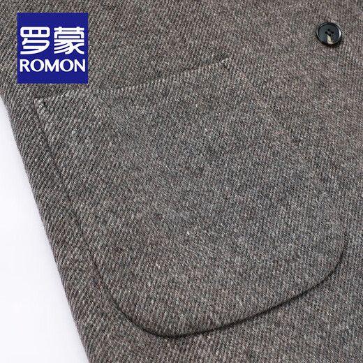 Lomon wool suit men autumn and winter middle-aged business casual fashion double-sided suit jacket men small suit single 210 gray coffee M 170
