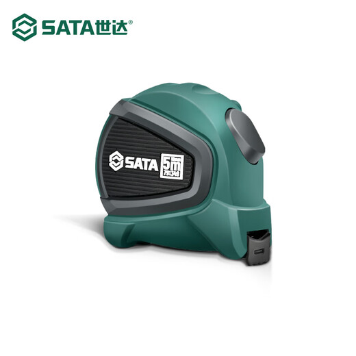 SATA rubber-coated anti-fall series self-locking steel tape measure 2 meters 3.5 meters 5 meters 7.5 meters 10 meters optional 791349 steel tape measure 5Mx19MM