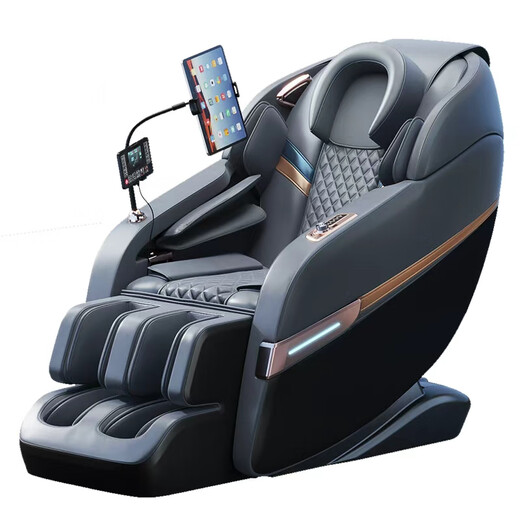 AUX 2025 New Massage Chair Home Full Body Space Capsule Zero Gravity Multifunctional Smart Home Massage Chair for Parents Birthday Gift Luxurious Top-equipped Electric Massage Sofa Chair Luxurious Intelligent Voice + Xiuyu Massage + Bluetooth Bracket + Dual-core Upgrade Xiaomi Black Gray