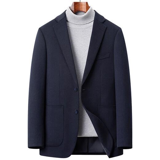 Goldlion 2025 autumn and winter wool suit men's new casual suit wool men's woolen autumn woolen cashmere jacket green gray green gray L 175