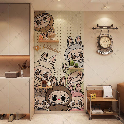 Yusenyi Decoration Entrance Wall Living Room Storage Shelf Multi-Layer Board Square