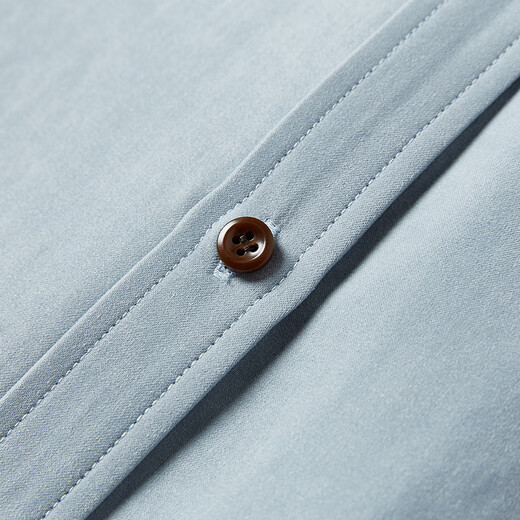 Xiangying blue lapel shirt for women 2025 winter new style velvet right shoulder light workplace commuting loose long-sleeved shirt Route Blue L 165/88A/110-125Jin Jin is equal to 0.5 kg