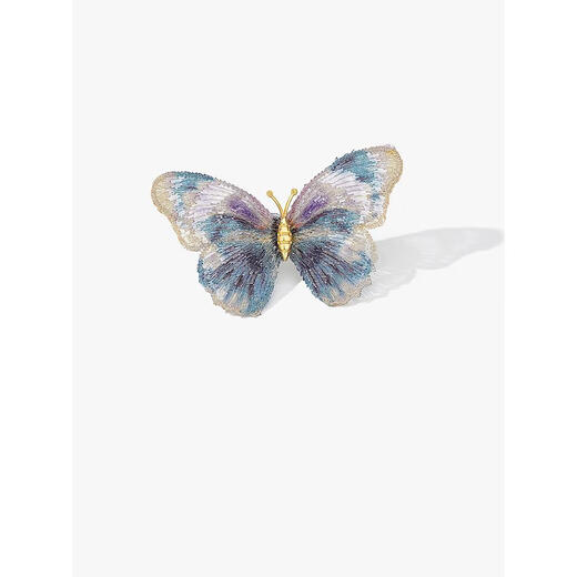 SAC embroidered butterfly brooch high-end women light luxury atmosphere high-end corsage autumn and winter sweater suit pin accessories women ghostwriting greeting cards