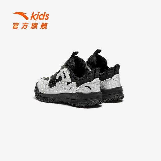ANTA children's cotton shoes for boys and girls 2025 autumn and winter new products with suede surface, non-slip and wear-resistant, simple and fashionable low-heeled cotton shoes. Store manager recommends silver/black-1 32 shoe inner length 20cm