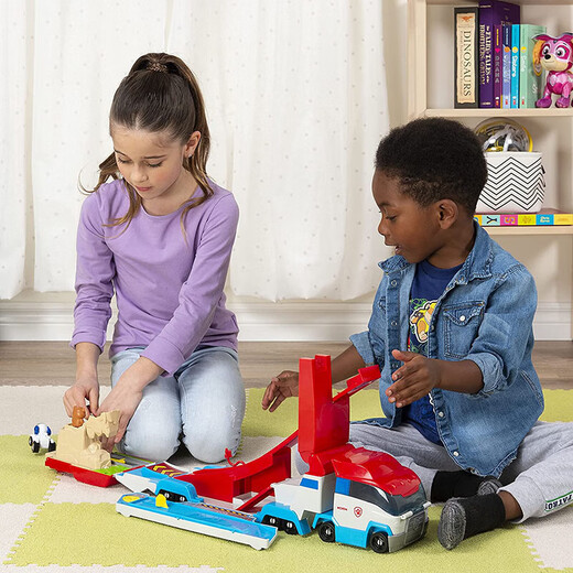 UOSO toy car alloy Captain Ryder Patrol Car Mini Patrol Car Set Dog Team Children's Birthday Gift 16785 Transformation Rescue Bus