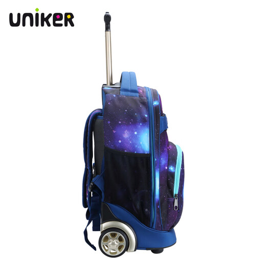Uniker Trolley Schoolbag Женская средняя школа рюкзак мужской корейский стиль мода Тренд Транс путешествия Большой способность багажная сумка BBK 11137A