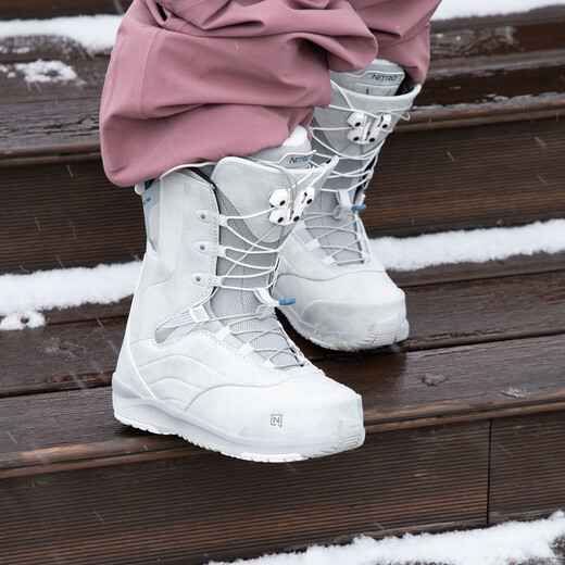 NITRO滑雪鞋CROWN单板滑雪2526女款全能滑行公园平花单板雪鞋 灰色TLS(热销推荐) 38.5 内长250mm