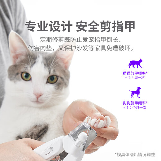 Xiaopei PETKIT LED Nail Clippers PRO Upgraded Cat Nail Clippers for Small Pets