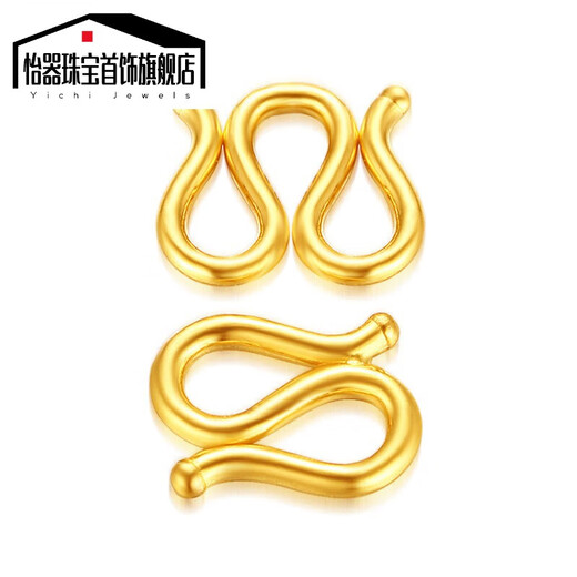 Yiqi quality 18K gold buckle head M buckle necklace buckle bracelet buckle 24k gold buckle head DIY handmade accessories Extra large W buckle style one