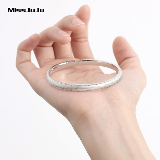 Miss JuJu pt950 platinum fantasy cat eye bracelet for women platinum colorful brushed round bracelet Free engraving, ghostwriting greeting cards, please contact online customer service for details