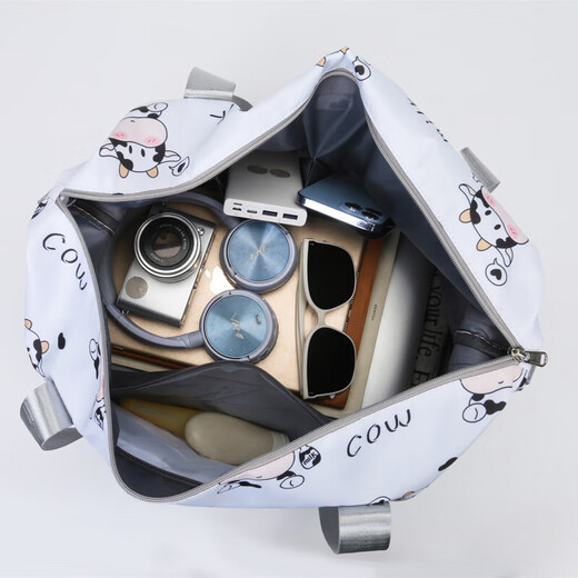 Hahainiao large-capacity women's portable travel bag fitness short-distance business trip luggage bag travel can be set with a trolley maternity storage bag