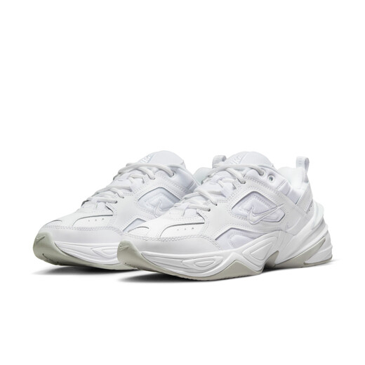 Nike Women's Lightweight Daddy Shoes Winter Cushioning Comfortable Sports Shoes NIKE M2K TEKNO AO3108 100 White/White-Platinum 37.5