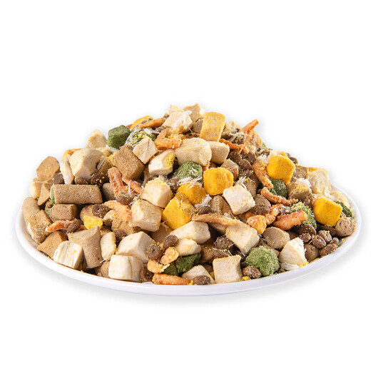 Hewu cat food trial full price grain-free adult cat and kitten freeze-dried cat food cat food cat staple food 40Jin Jin equals 0.5kg affordable pet Xiaodong style luxury 10 pieces half freeze-dried half food - 1lb_5Jin Jin equals 0.5kg pack affordable pack