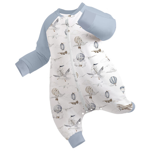 Ibaby baby sleeping bag split leg constant temperature autumn and winter knitted quilted infant and toddler pajamas baby anti-kicking quilt 7A antibacterial new style 16-20 120g warm winter style-Fantasy Travel 100 yards recommended height 90-100cm