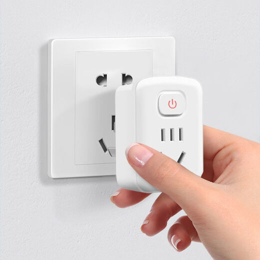 He Jiagong conversion plug board with switch one to two rows plug 16A to 10A air conditioning water heater three-hole socket converter 10A to 10A regular model