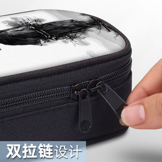 The shopkeeper Jianlai ancient style pencil case elementary school student Chinese style pencil case junior high school student pencil case boy boy canvas pen bag ZQ13798