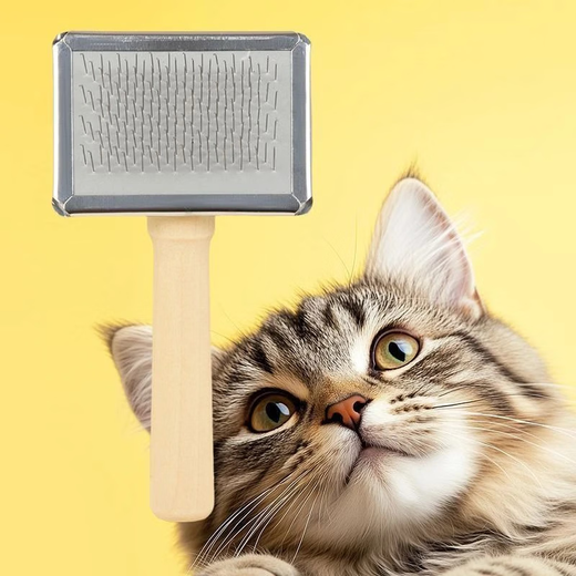 General purpose combing for pets, knot opening and hair care, anti-static stainless steel needle comb, smoothing and durable pet comb - extra large - 1 pc