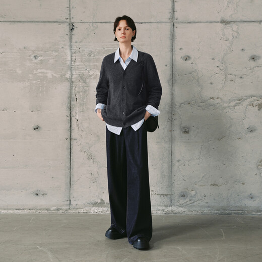 Mai Meng MM Mai Meng casual sweater sweater tops for men and women, same style for couples 25 winter new style 9GB930691, same style for men and women - clip-on camel 9GB930691 XS (men's XS code is equivalent to women's M code)