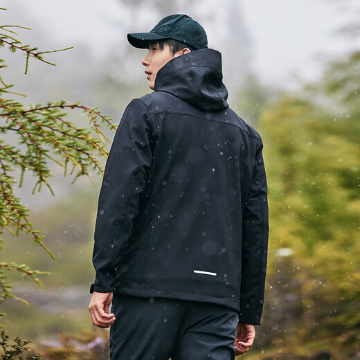 Pathfinder Seal Soft Shell Jacket Men's Outdoor Travel Mountaineering Clothing Spring and Autumn Windproof Waterproof Hooded Jacket Warm Sports Top