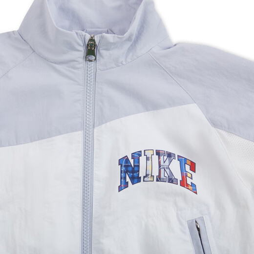 NIKE Toddler Light Raglan Jacket Boys and Girls Woven Round Neck Stacked Stand Collar Jacket NIKE IO6122