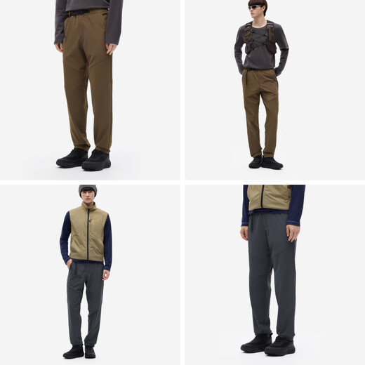 Jiao Nei Hot Leather 503+ Men's Casual Pants Warm Waterproof Sports Cycling Fever 25 Autumn and Winter Men's Tapered Long Pants