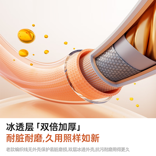 Tulas Xiaobing line top equipped with low temperature fast charging Apple 17 charging cable dual type-c head PD fast charging data cable iphone16promax mobile phone ipad tablet car 15 1.2m silver white丨PD3.0 chip + non-scalding raw material + long-term use exclusive for all Apple 17/16/15 series | ultra-low temperature faster charging