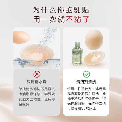 Forlì Girls 3 Pairs Forlì Girls Breast Paste Silicone Chest Patch Seamless Invisible Anti-Protrusion Swimming Sling Reusable 3 Pairs Highly Adhesive Waterproof Chest Patch