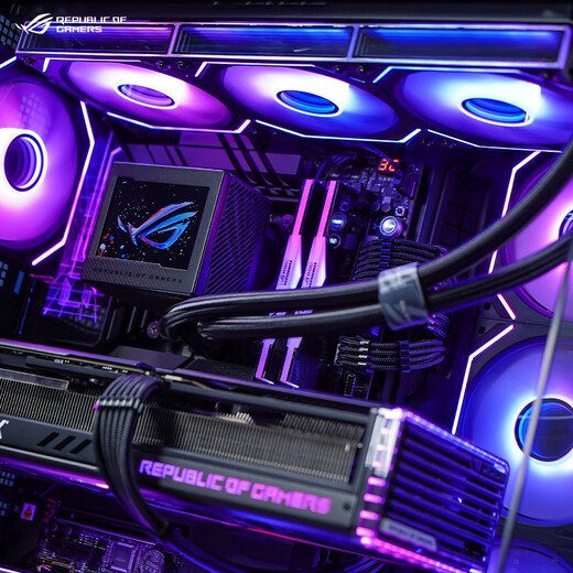 ASUS Ryzen 9950X3D/9800X3D host RTX5070Ti/5080/5090 host Thousand-frame e-sports rog family bucket host game desktop assembly computer complete machine Ryzen 7 9700X+RTX5070丨Game version